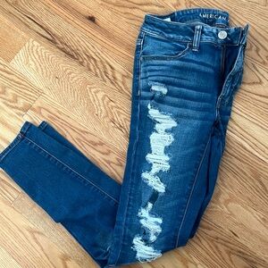 American eagle ripped jeans